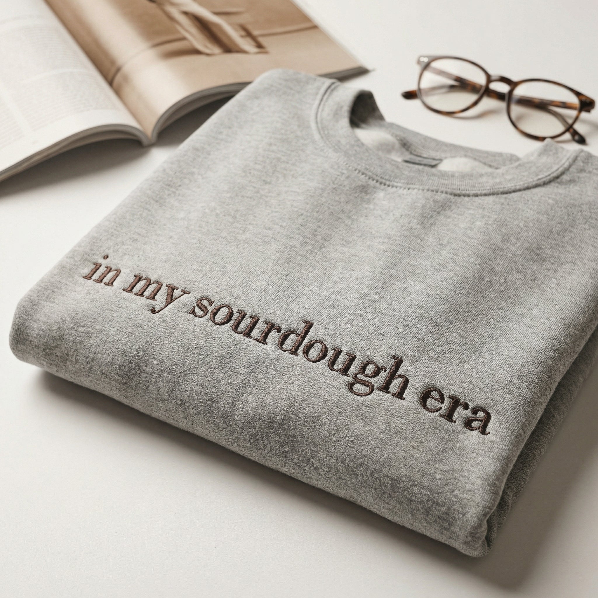 Custom Embroidered In My Sourdough Era Sweatshirt - Trendy Baker Gift - Image 5