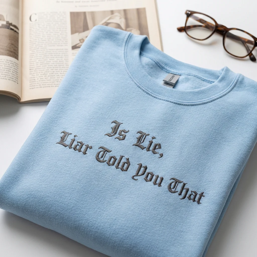 Custom Embroidered Is Lie, Liar Told You That Sweatshirt - Hockey Romance Fan-Inspired Hoodie - Image 2