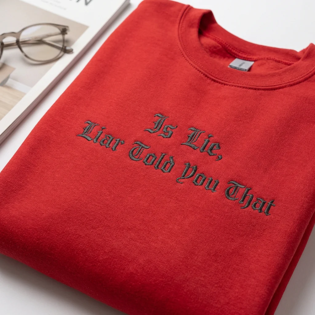 Custom Embroidered Is Lie, Liar Told You That Sweatshirt - Hockey Romance Fan-Inspired Hoodie - Image 4
