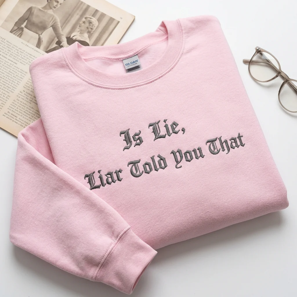 Custom Embroidered Is Lie, Liar Told You That Sweatshirt - Hockey Romance Fan-Inspired Hoodie - Image 5