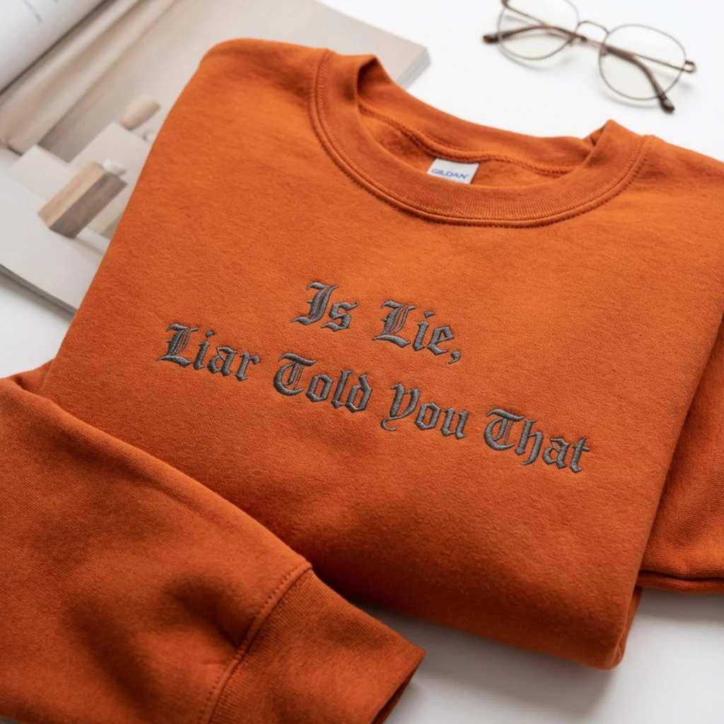 Custom Embroidered Is Lie, Liar Told You That Sweatshirt - Hockey Romance Fan-Inspired Hoodie - Image 6