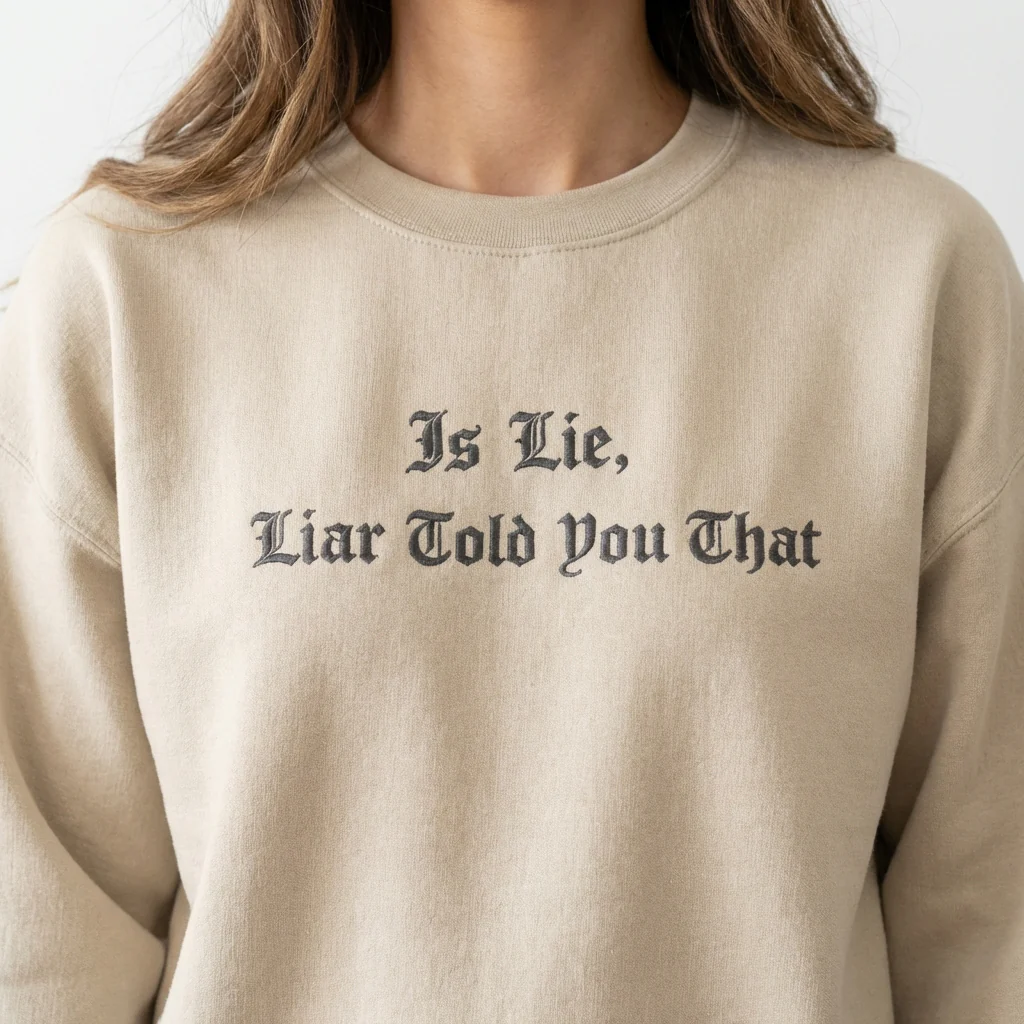 Custom Embroidered Is Lie, Liar Told You That Sweatshirt - Hockey Romance Fan-Inspired Hoodie - Image 7