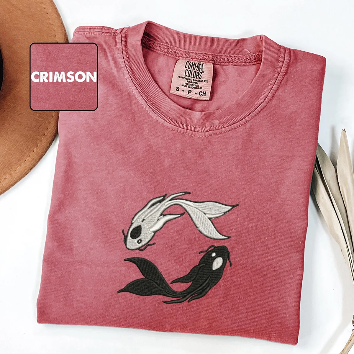 Custom Embroidered Moon Spirits T-Shirt – Ocean & Moon Spirit Tee - Image 3