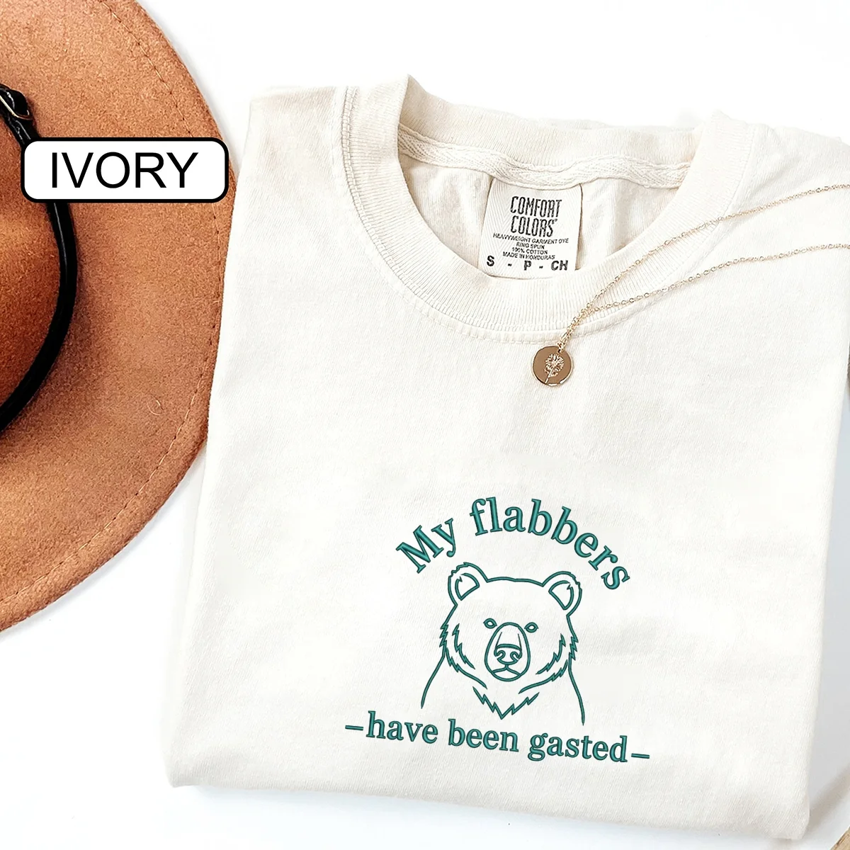 Custom Embroidered My Flabbers Have Been Gasted T-Shirt | Funny Meme Tee – Humor Gift - Image 2