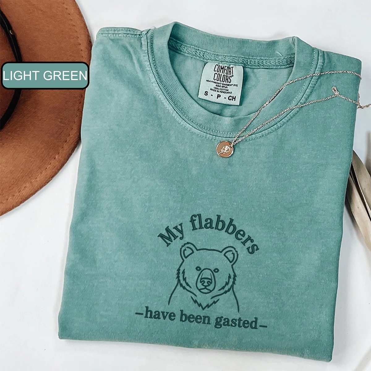 Custom Embroidered My Flabbers Have Been Gasted T-Shirt | Funny Meme Tee – Humor Gift - Image 4