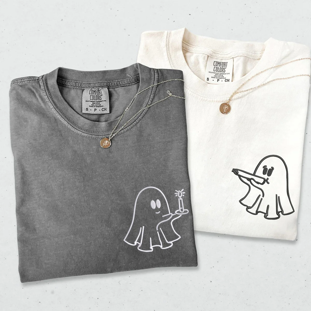 Custom Embroidered Need a Light Stoner Ghosts Matching T-shirts for Couples