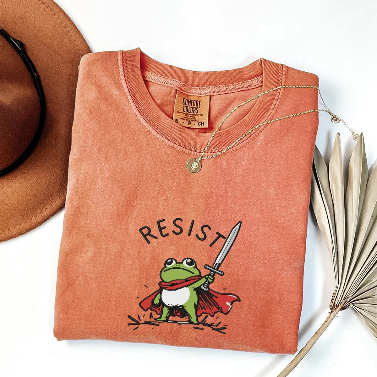 Custom Embroidered Rage Against the Machine T-Shirt | Portland Frog Protest Tee – Anti Activist Shirt - Image 3