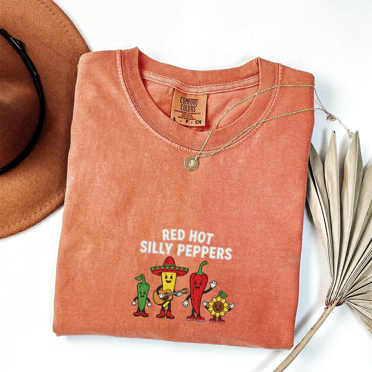 Custom Embroidered Red Hot Silly Peppers T-Shirt | Cute Chili Meme Band Tee โ Funny Unisex Shirt Gift - Image 4