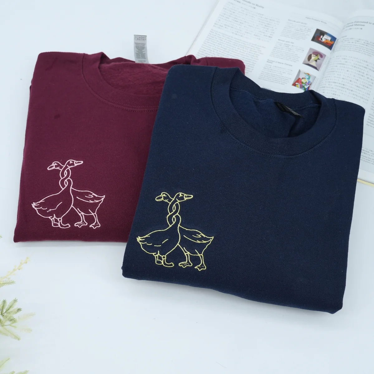 Cute Dinosaur Couple Custom Embroidered Matching Hoodies For Couples - Image 7