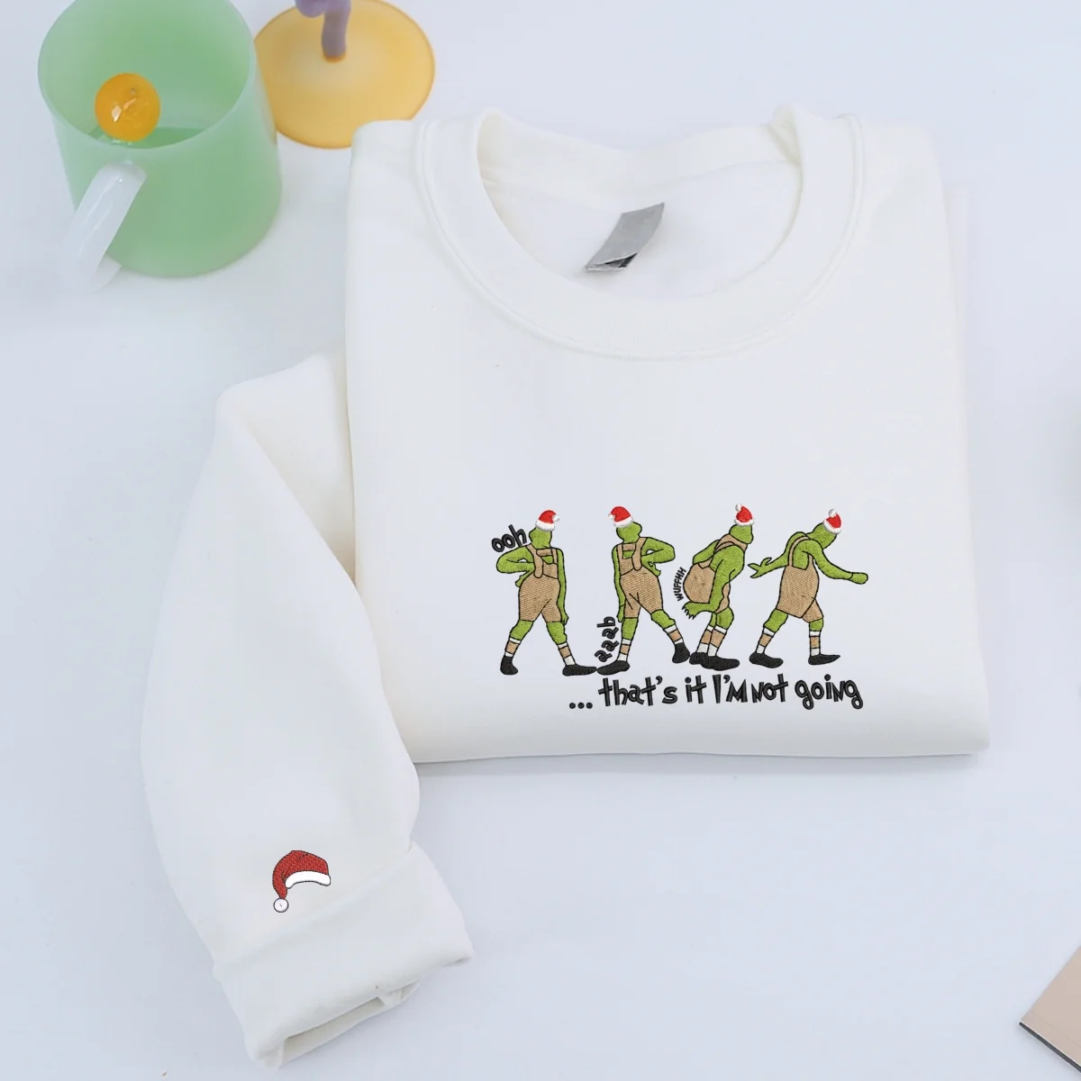 Custom Embroidered That’s It, I’m Not Going Christmas Sweatshirt | Funny Holiday Hoodie