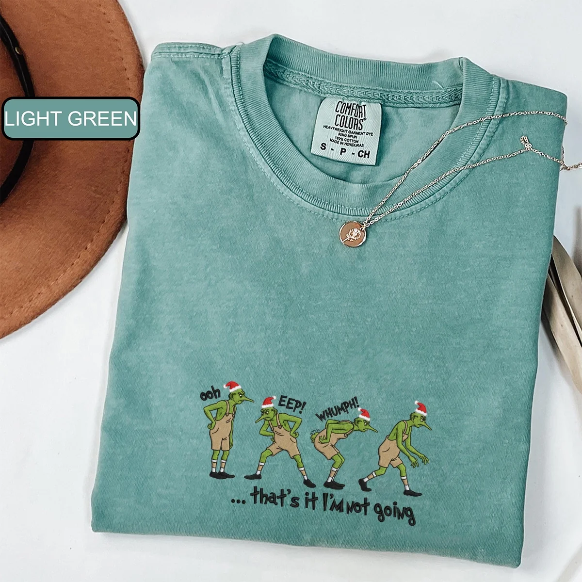 Custom Embroidered That’s It, I’m Not Going Christmas T-Shirt | Funny Holiday Meme Tee – Cozy Festive Gift - Image 4