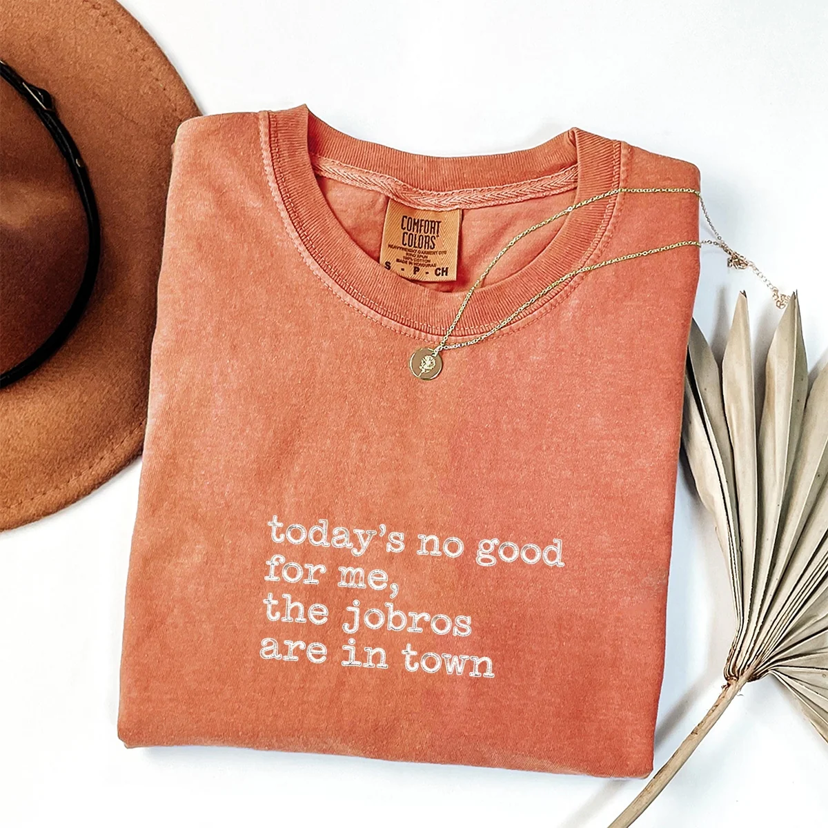 Custom Embroidered Today’s No Good for Me, The Jobros Are in Town T-Shirt | Funny Concert Tee - Image 2