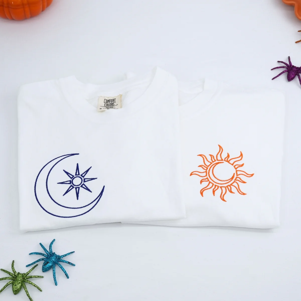 Custom Embroidered Two in One Matching T-shirts for Couples