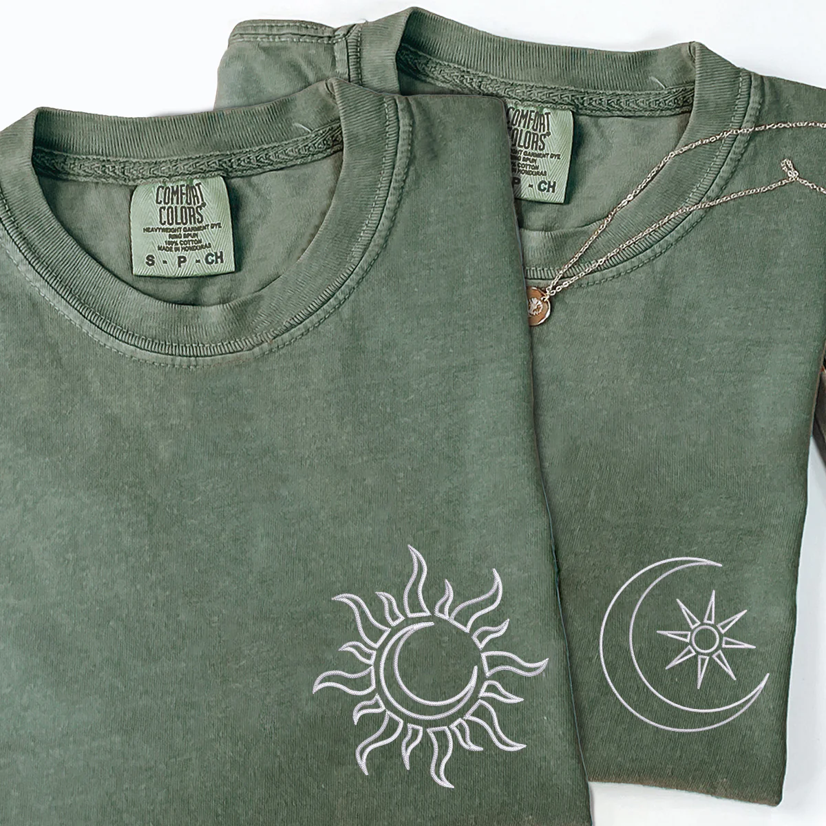 Custom Embroidered Two in One Matching T-shirts for Couples - Image 5
