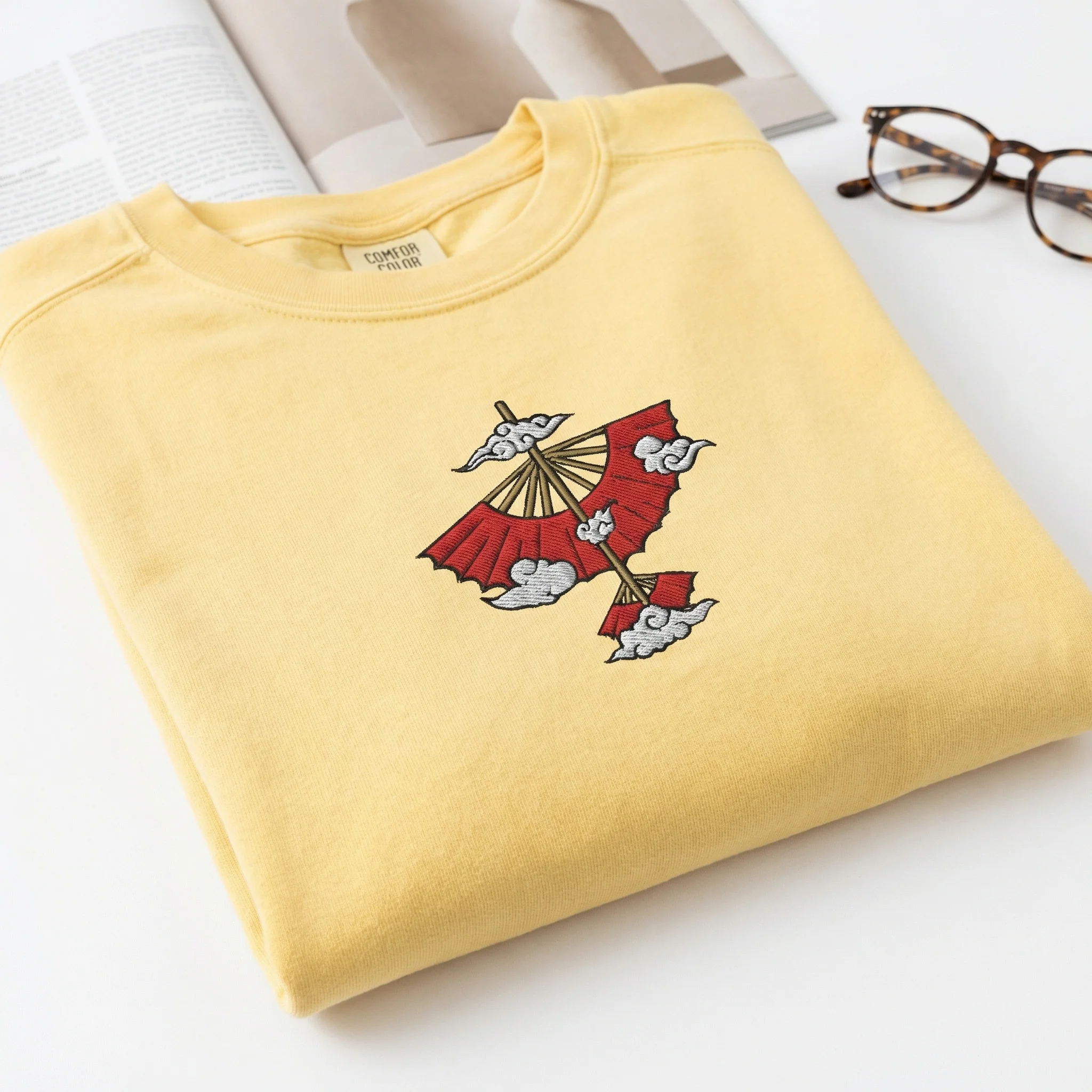 Custom Embroidered Wind Element Flying Glider T-shirt - Fantasy Adventure Gift