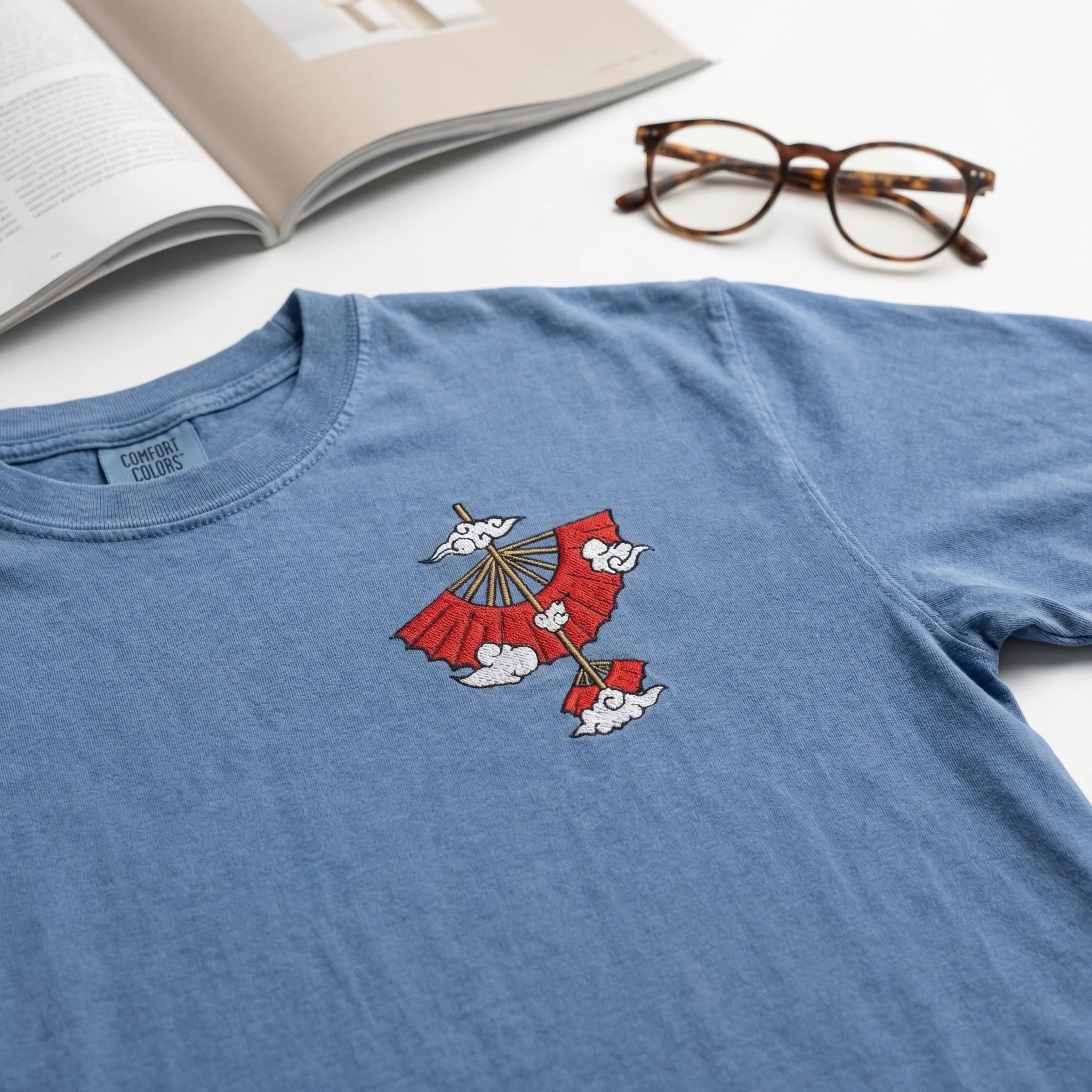 Custom Embroidered Wind Element Flying Glider T-shirt - Fantasy Adventure Gift - Image 5