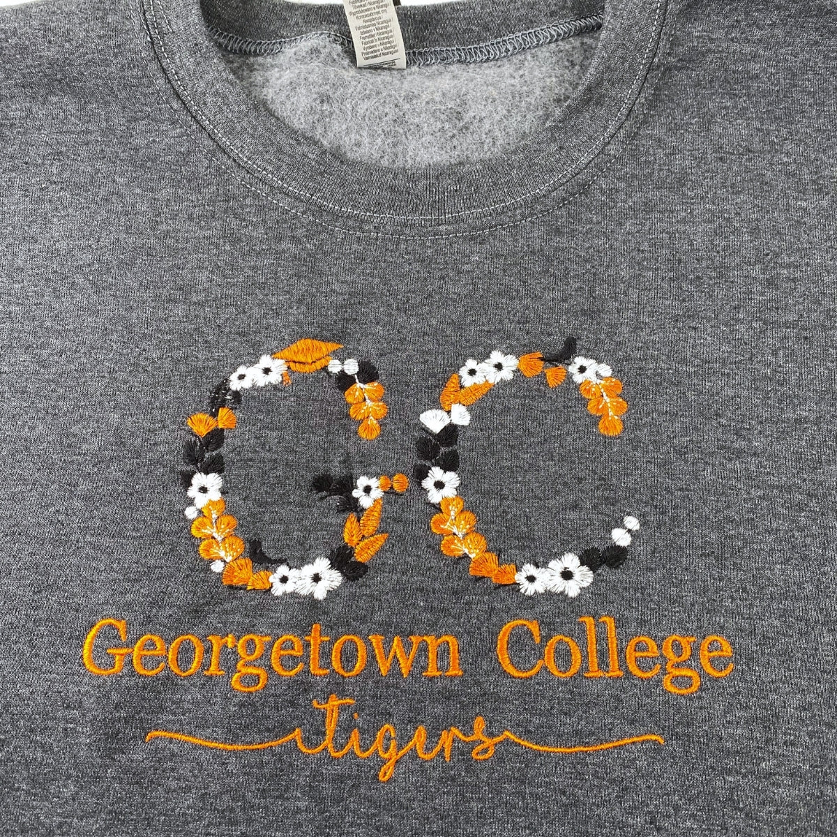 Custom Floral University Hoodies - Personalized Botanical College Embroidered Sweatshirts - Your Design - Image 8