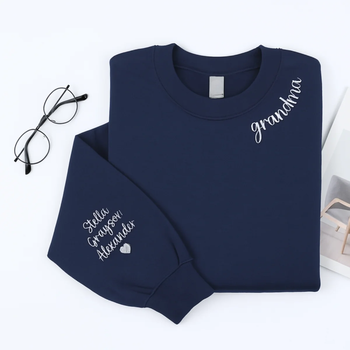 Custom Grandma Sweatshirts - Personalized Grandchildren Names Embroidered - Perfect Mother's Day Gift - Image 2