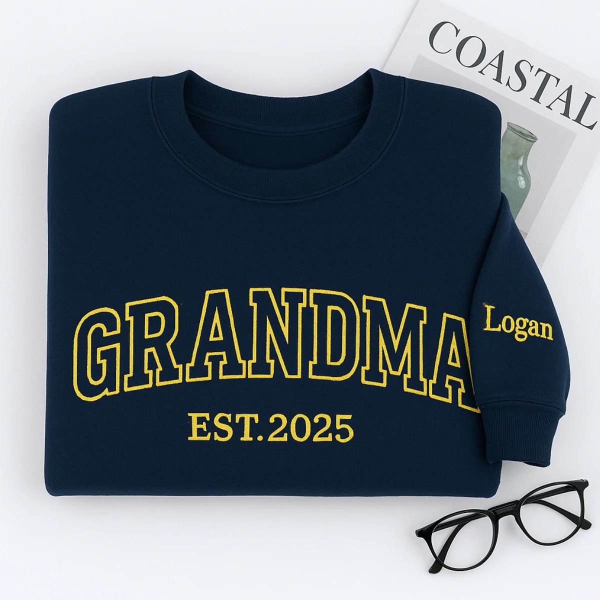 Custom Grandma Varsity Hoodie - Personalized Grandchildren Names - Perfect Mother's Day Gift - Image 2