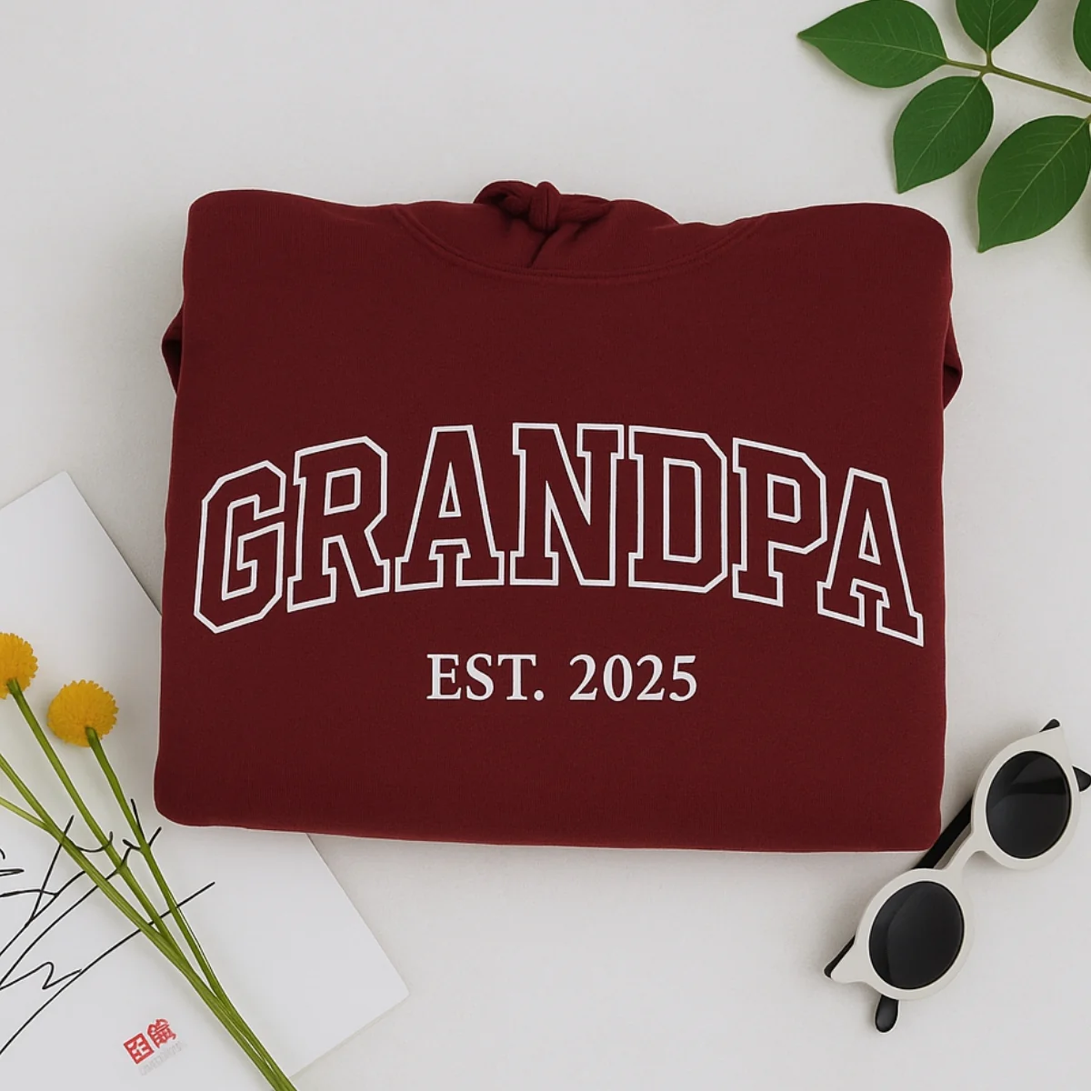 Custom Grandpa Varsity Hoodie - Personalized Grandchildren Names - Perfect Father's Day Gift - Image 3