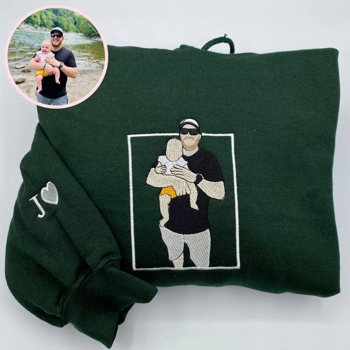 Custom Embroidered Hoodie With Picture, Capture Your Moment - Image 5