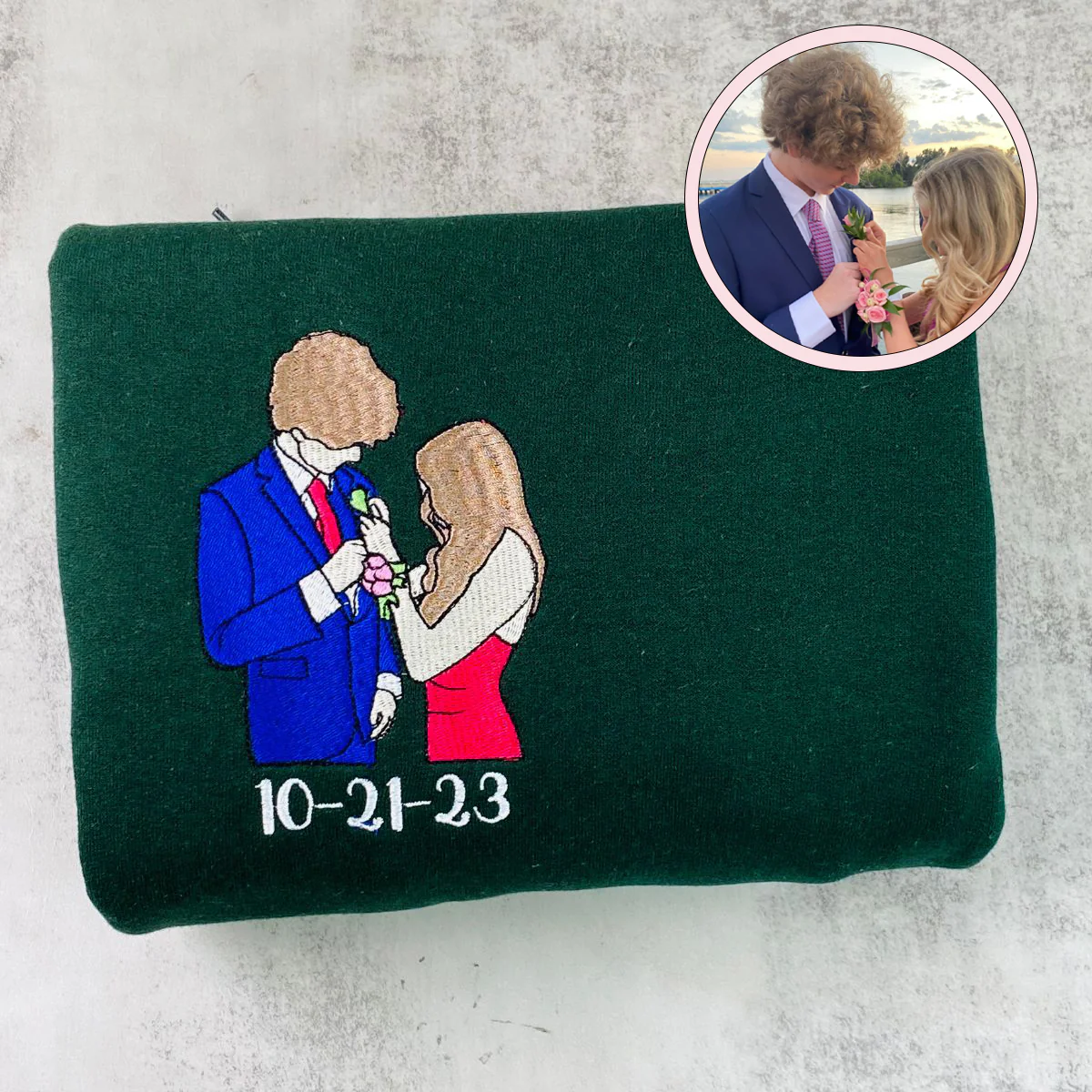 Custom Embroidered Hoodie With Picture, Capture Your Moment - Image 8
