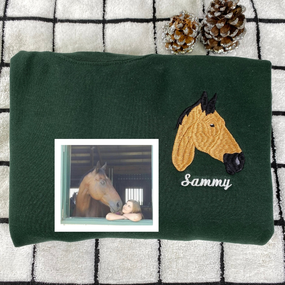 Custom Horse Rider Hoodies - Personalized Equestrian Portrait Sweatshirts - Horse & Rider Memory Gift - Image 6