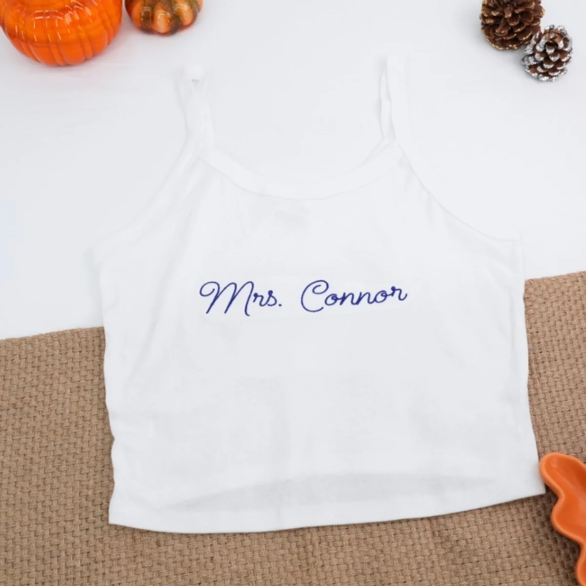 Custom Last Name Tank Top - Personalized Name Tank - Perfect Wedding Anniversary Birthday Gift - Image 3