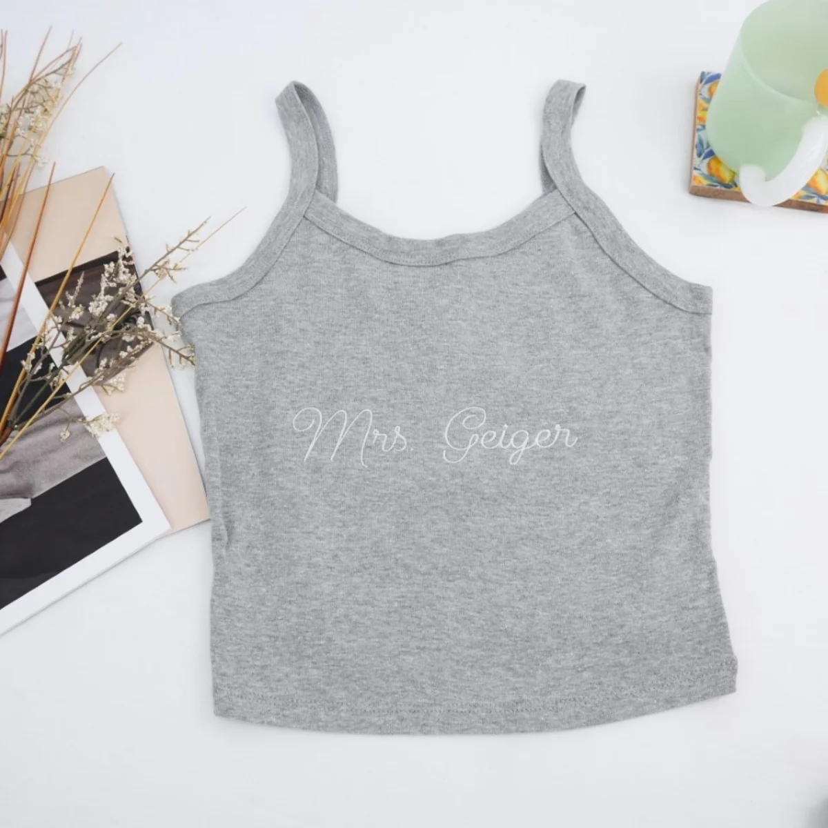 Custom Last Name Tank Top - Personalized Name Tank - Perfect Wedding Anniversary Birthday Gift - Image 7
