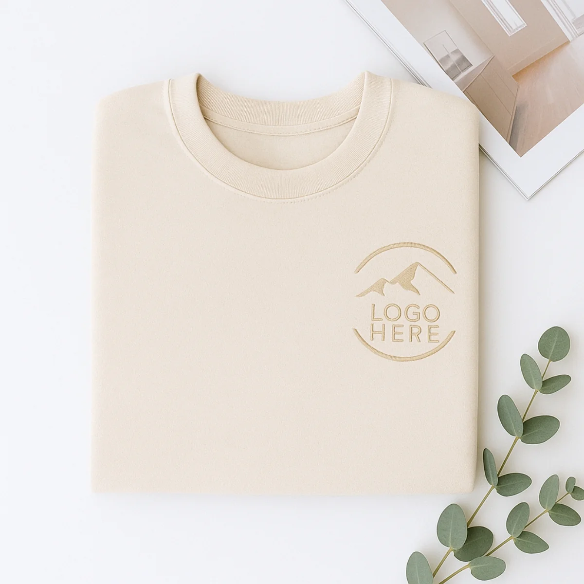 Custom Logo Embroidered Sweatshirt - Business Corporate Apparel - Professional Company Branded Gift - Image 3