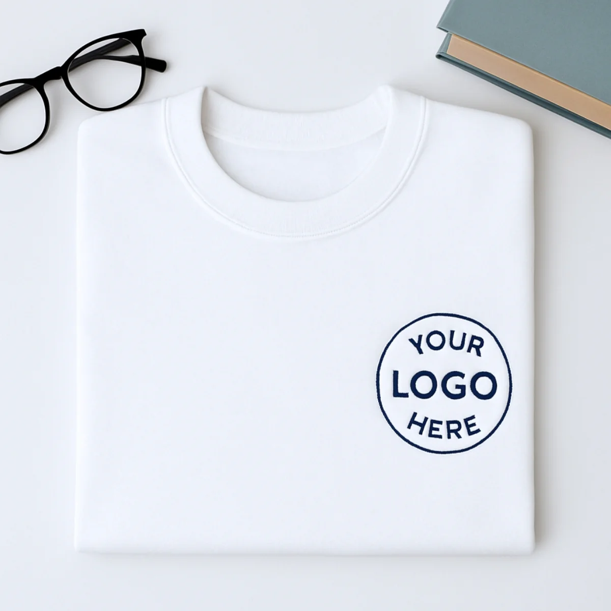 Custom Logo Sweatshirt - Business Embroidered Pullover - Corporate Branded Apparel Team Gift - Image 3