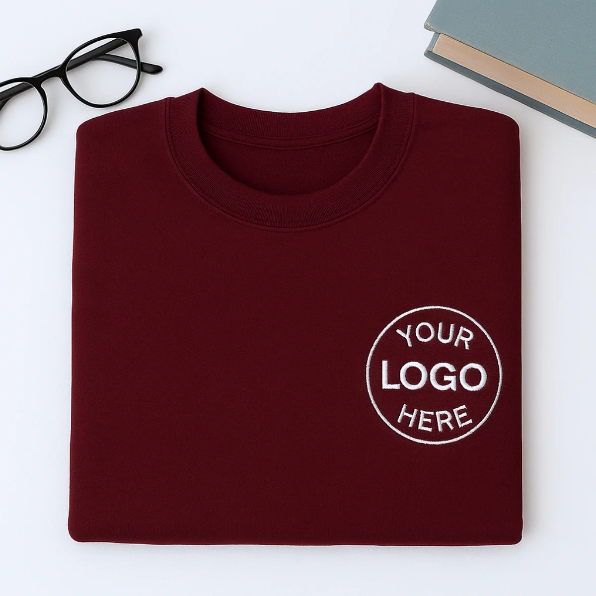 Custom Logo Sweatshirt - Business Embroidered Pullover - Corporate Branded Apparel Team Gift - Image 4