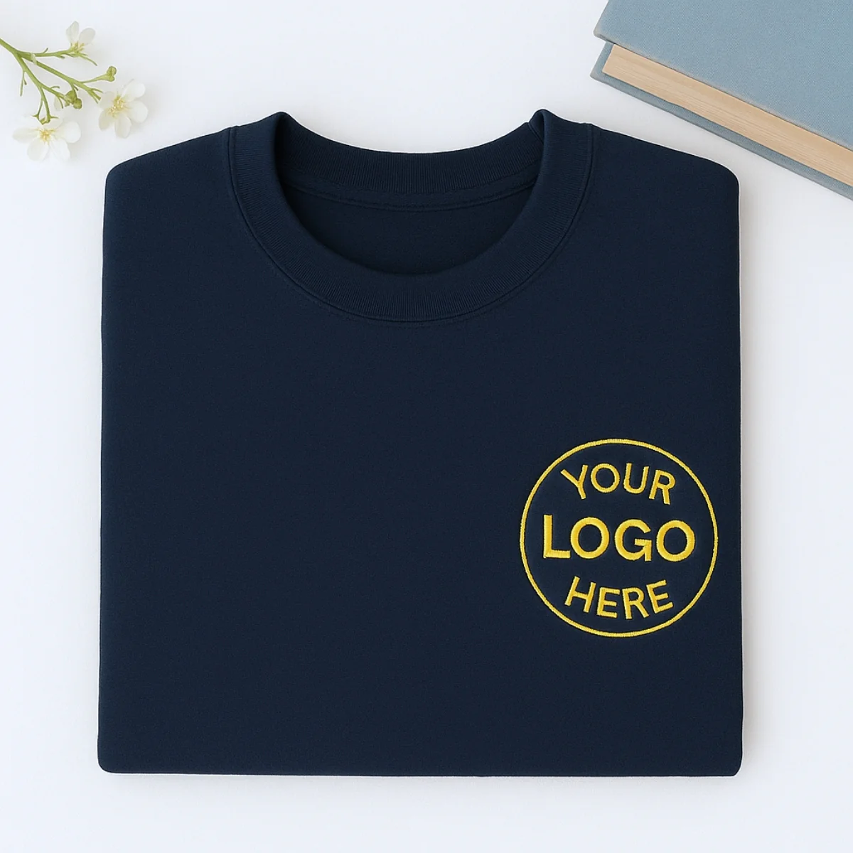 Custom Logo Sweatshirt - Business Embroidered Pullover - Corporate Branded Apparel Team Gift - Image 6