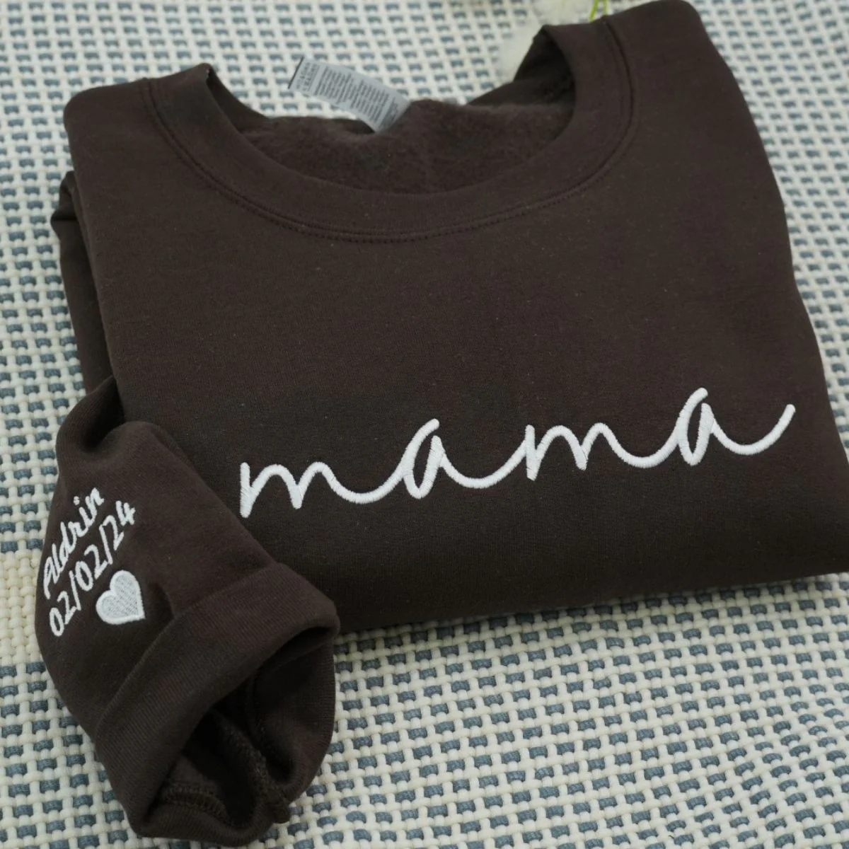 Custom Mama Sweatshirts - Script Embroidered Hoodies with Kids Names - Perfect Multi Child Mother Gift - Image 3