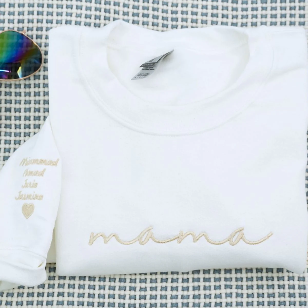 Custom Mama Sweatshirts - Script Embroidered Hoodies with Kids Names - Perfect Multi Child Mother Gift - Image 6