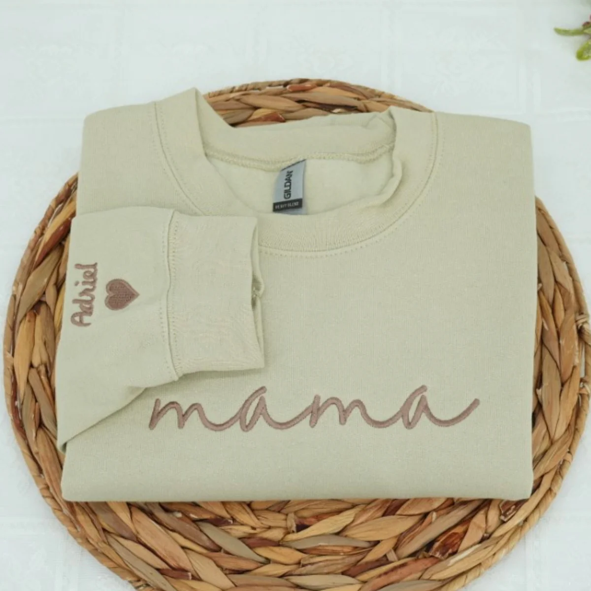 Custom Mama Sweatshirts - Script Embroidered Hoodies - Perfect Minimalist Mother Gift - Image 7