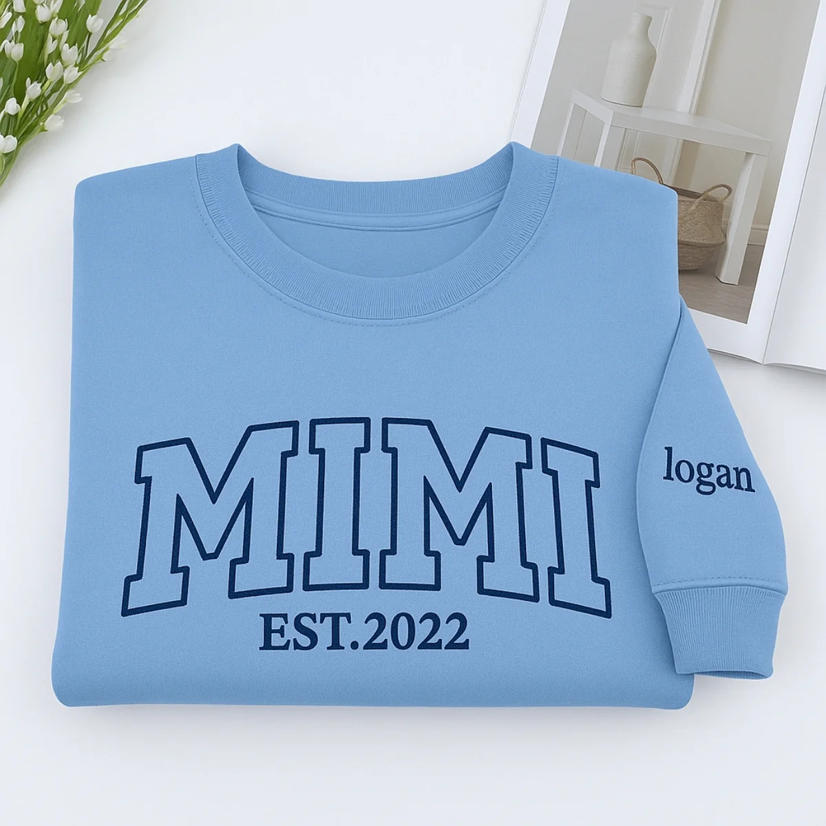 Custom Mimi Hoodies - Grandma Varsity Embroidered Sweatshirts - Perfect Grandmother Gift - Image 4
