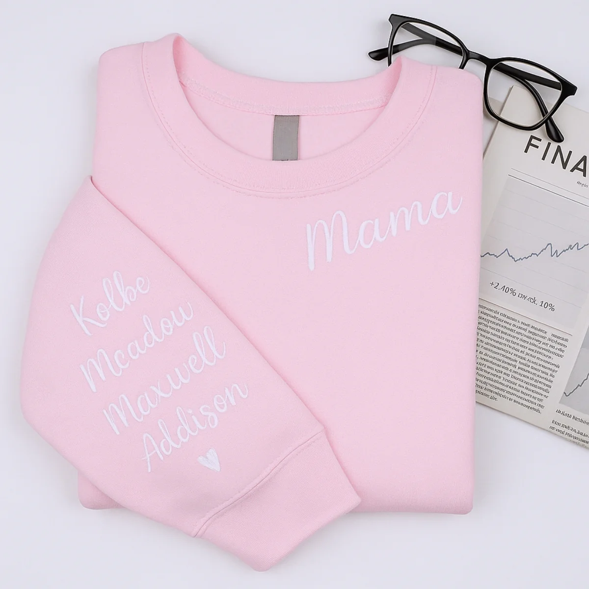 Custom Mom Hoodies - Personalized Name Embroidered Sweatshirts - Perfect Mother's Day Gift - Image 3