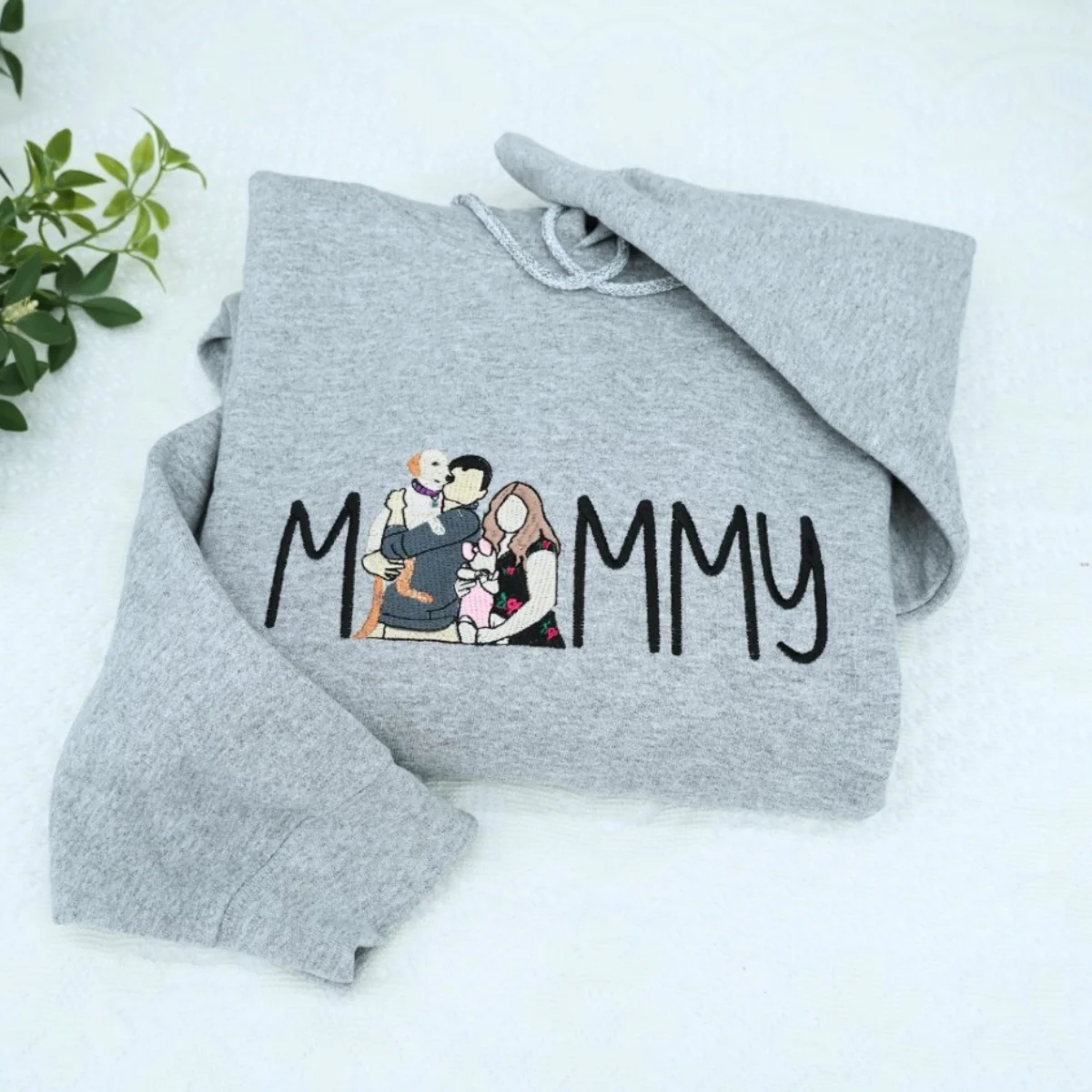 Custom Mommy Hoodies - Family Script Embroidered Sweatshirts - Perfect Mother Gift - Image 3