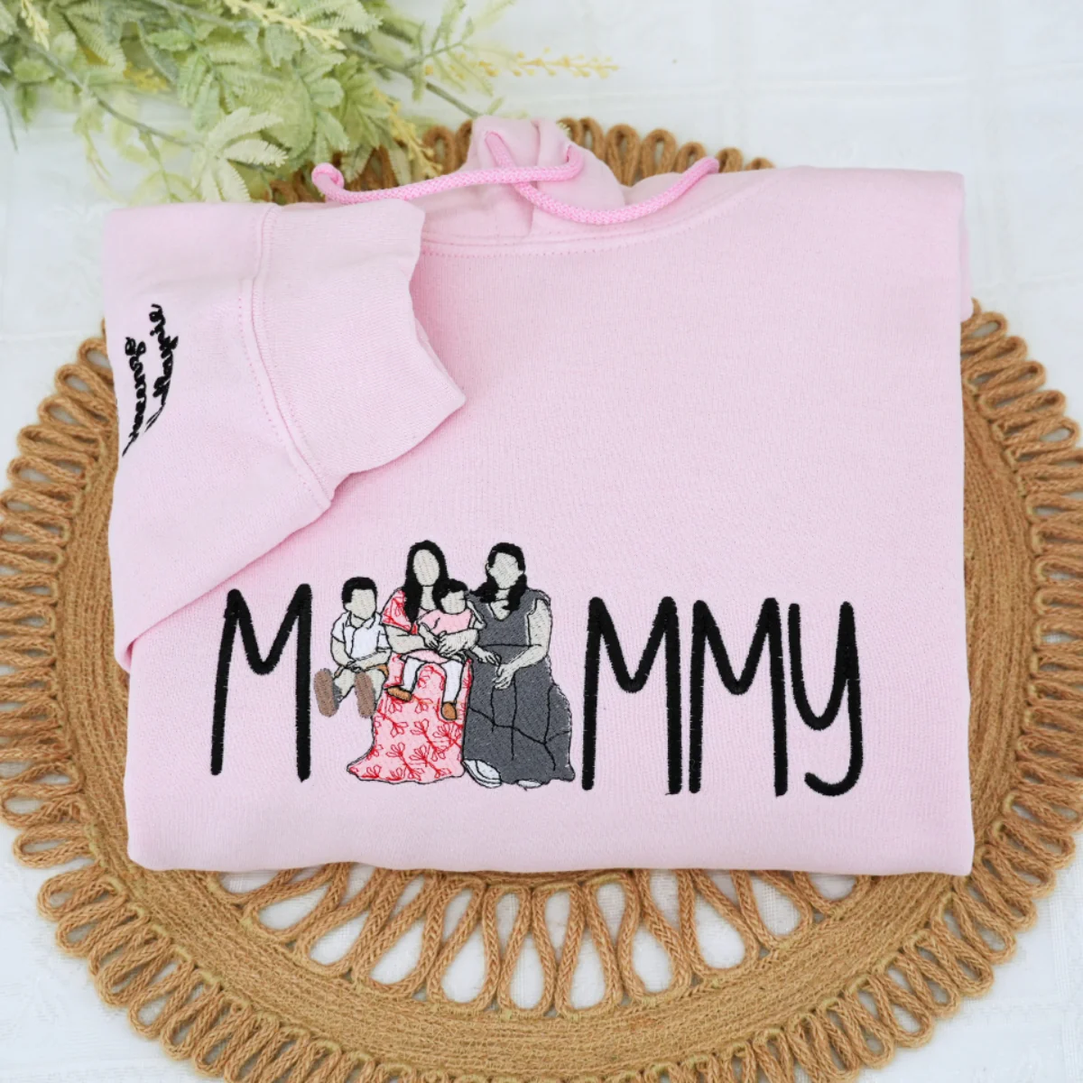 Custom Mommy Hoodies - Family Script Embroidered Sweatshirts - Perfect Mother Gift - Image 5