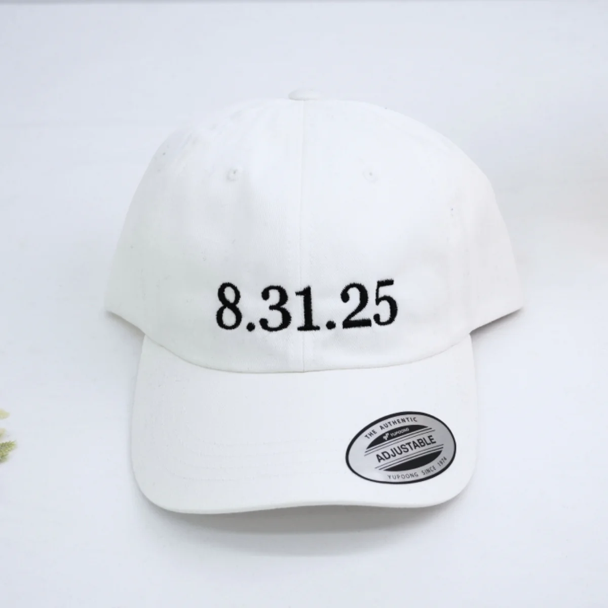 Custom Mrs. Embroidered Cap - Personalized Newlywed Bridal Accessory - Wedding Gift EST Date - Image 4