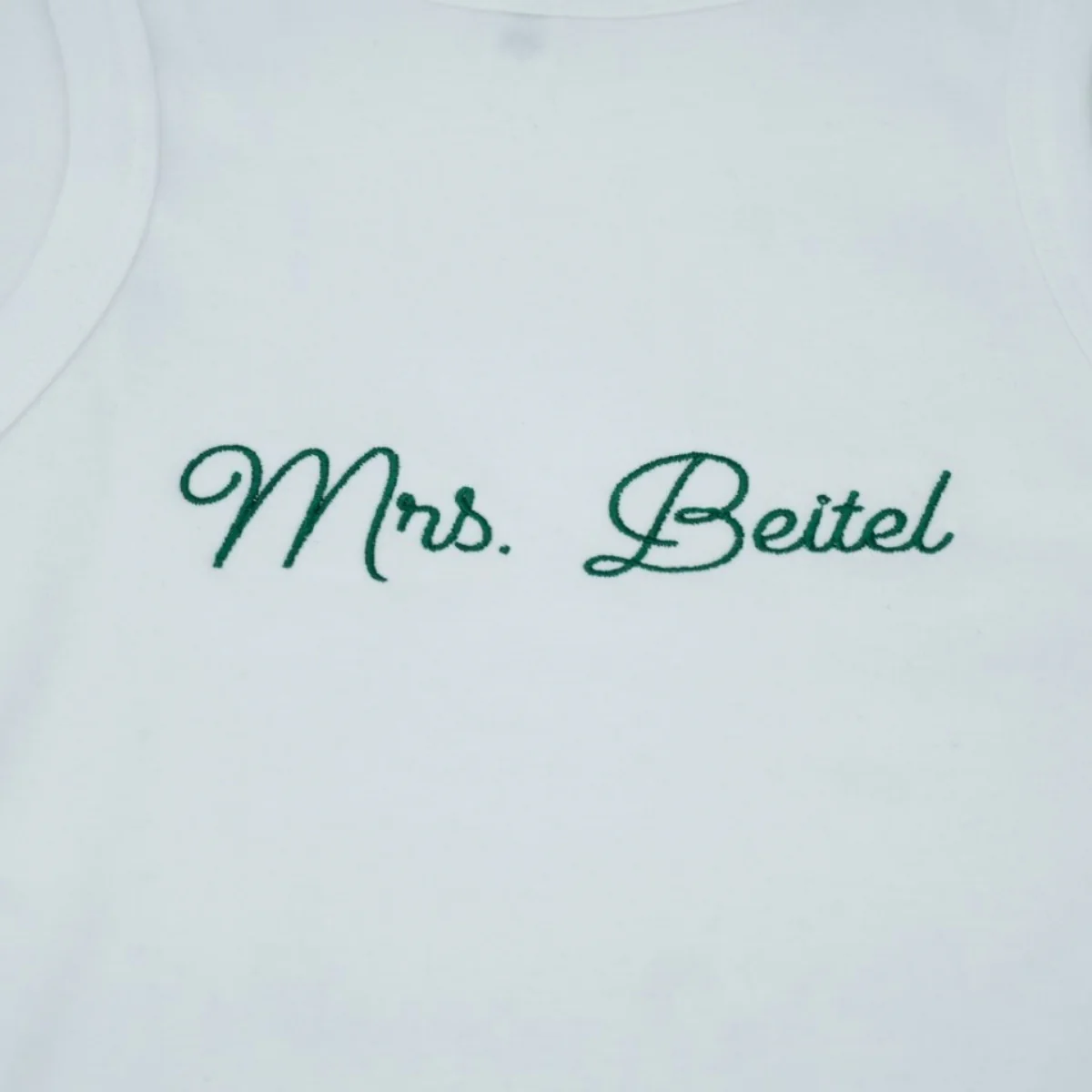 Custom Mrs Set Tank Joggers - Personalized Embroidered Wife Loungewear - Perfect Honeymoon Anniversary Gift - Image 4
