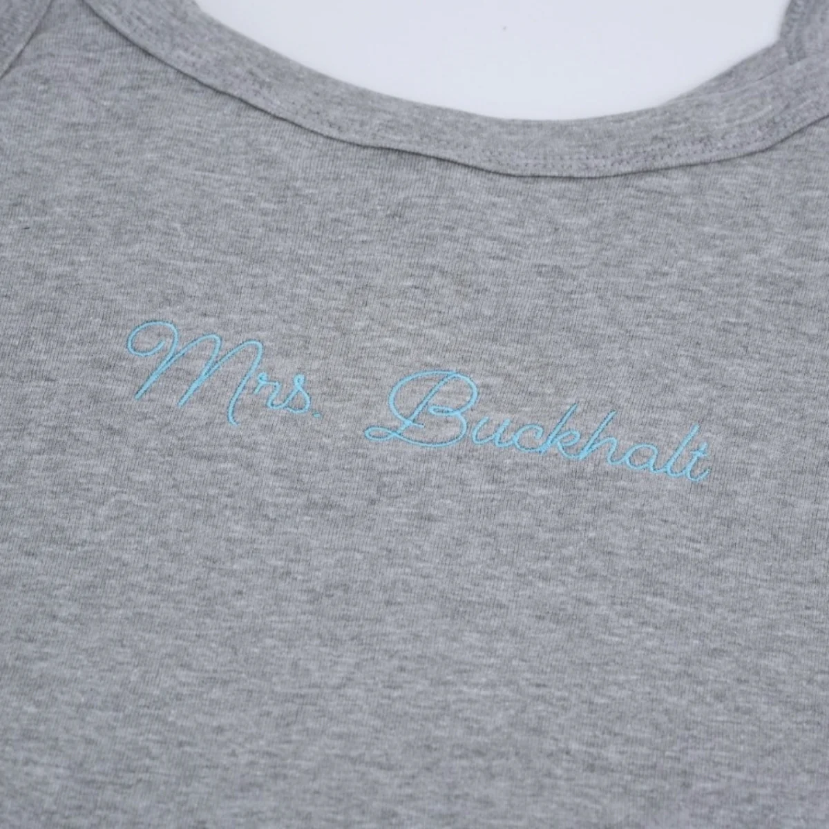 Custom Mrs Tank Top - Personalized Embroidered Wife Tank - Perfect Anniversary Valentine's Gift - Image 4