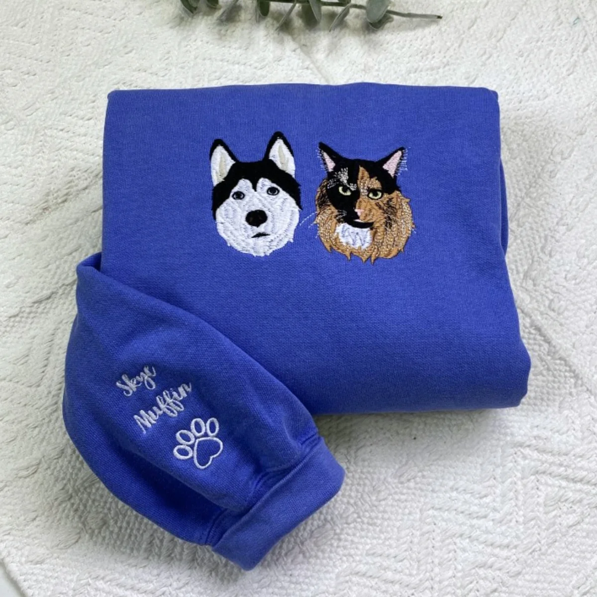 Custom Multi Pet Portrait Hoodies - Dog Family Embroidered Sweatshirts With Names - Premium Pet Parent Gift - Image 7