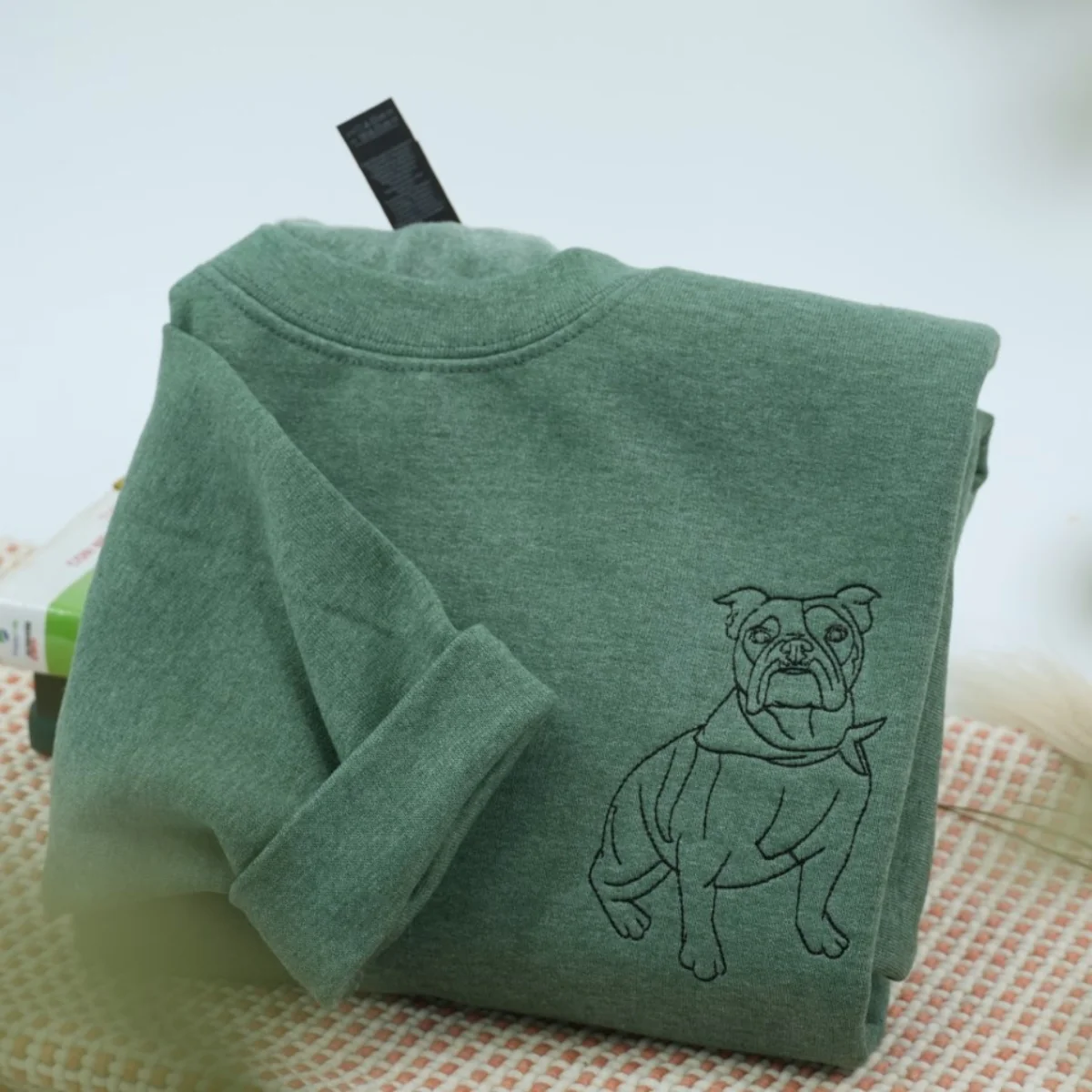 Custom Pet Portrait Sweatshirts - Dog Line Art Embroidered Shirts - Personalized Dog Lover Gift - Image 11
