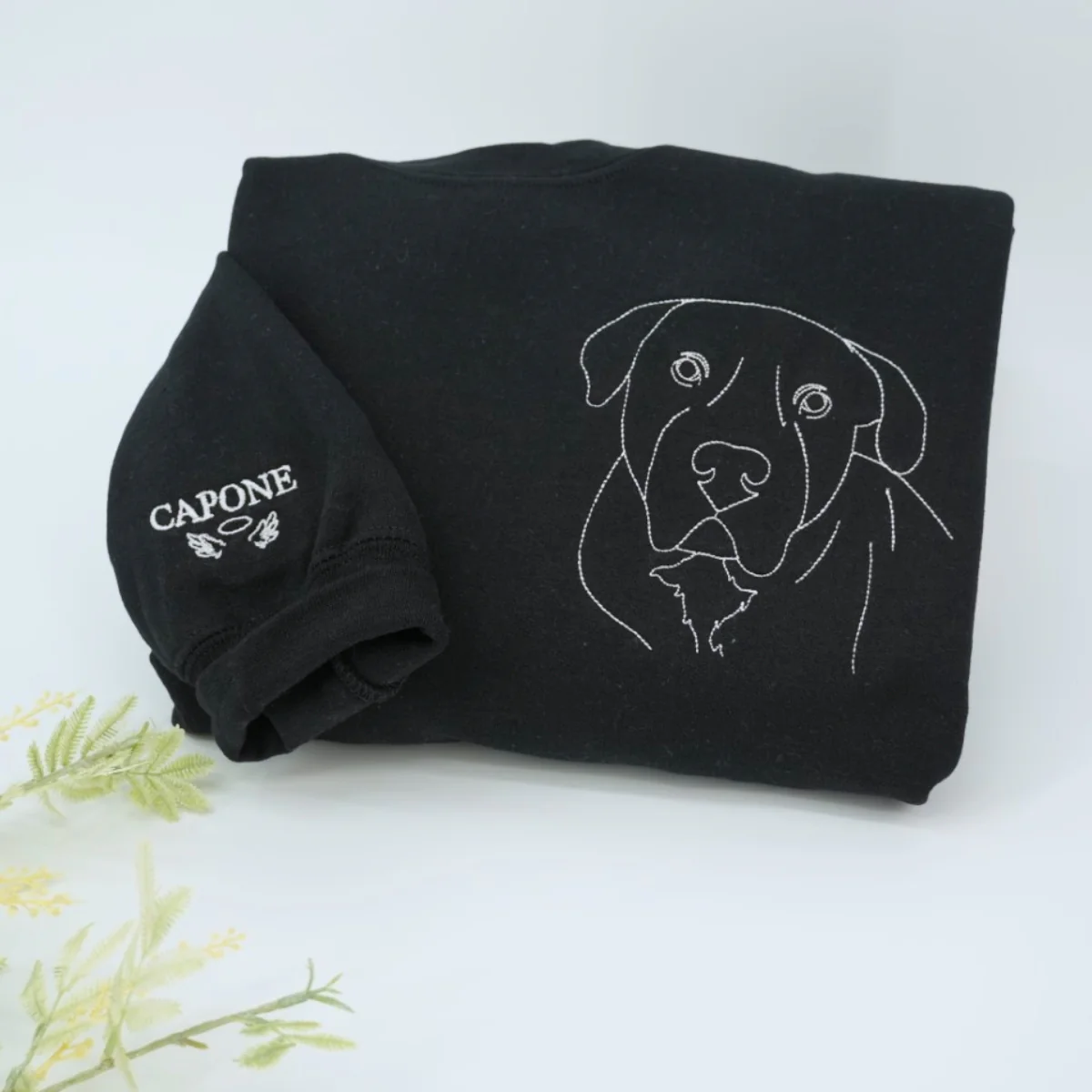 Custom Pet Portrait Sweatshirts - Dog Line Art Embroidered Shirts - Personalized Dog Lover Gift - Image 9