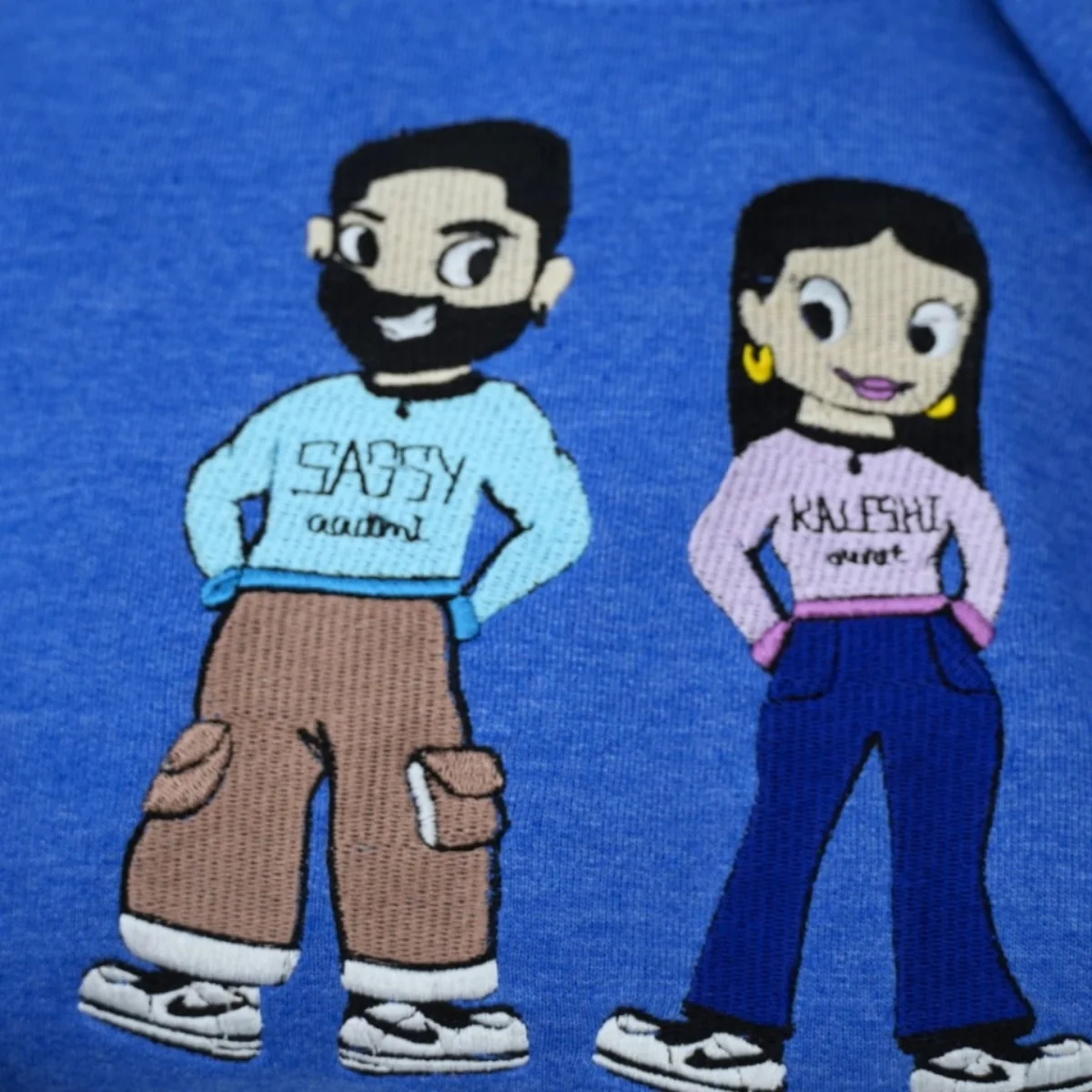 Custom Picture Couple Sweatshirts - Personalized Photo Portrait Matching Apparel - Perfect Couples Gift - Image 4