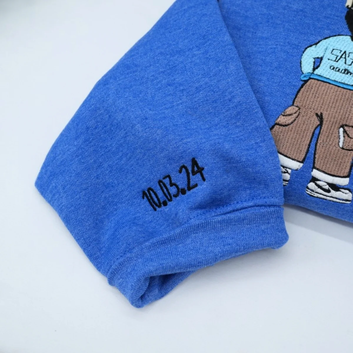 Custom Picture Couple Sweatshirts - Personalized Photo Portrait Matching Apparel - Perfect Couples Gift - Image 6