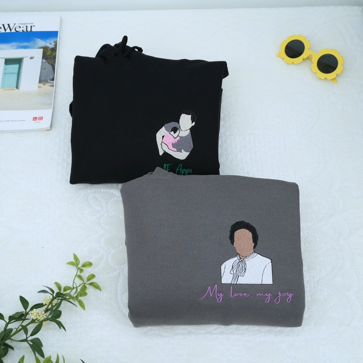 Custom Portrait Matching Hoodies – Personalized Sweatshirts for Couples or Best Friends - Image 4