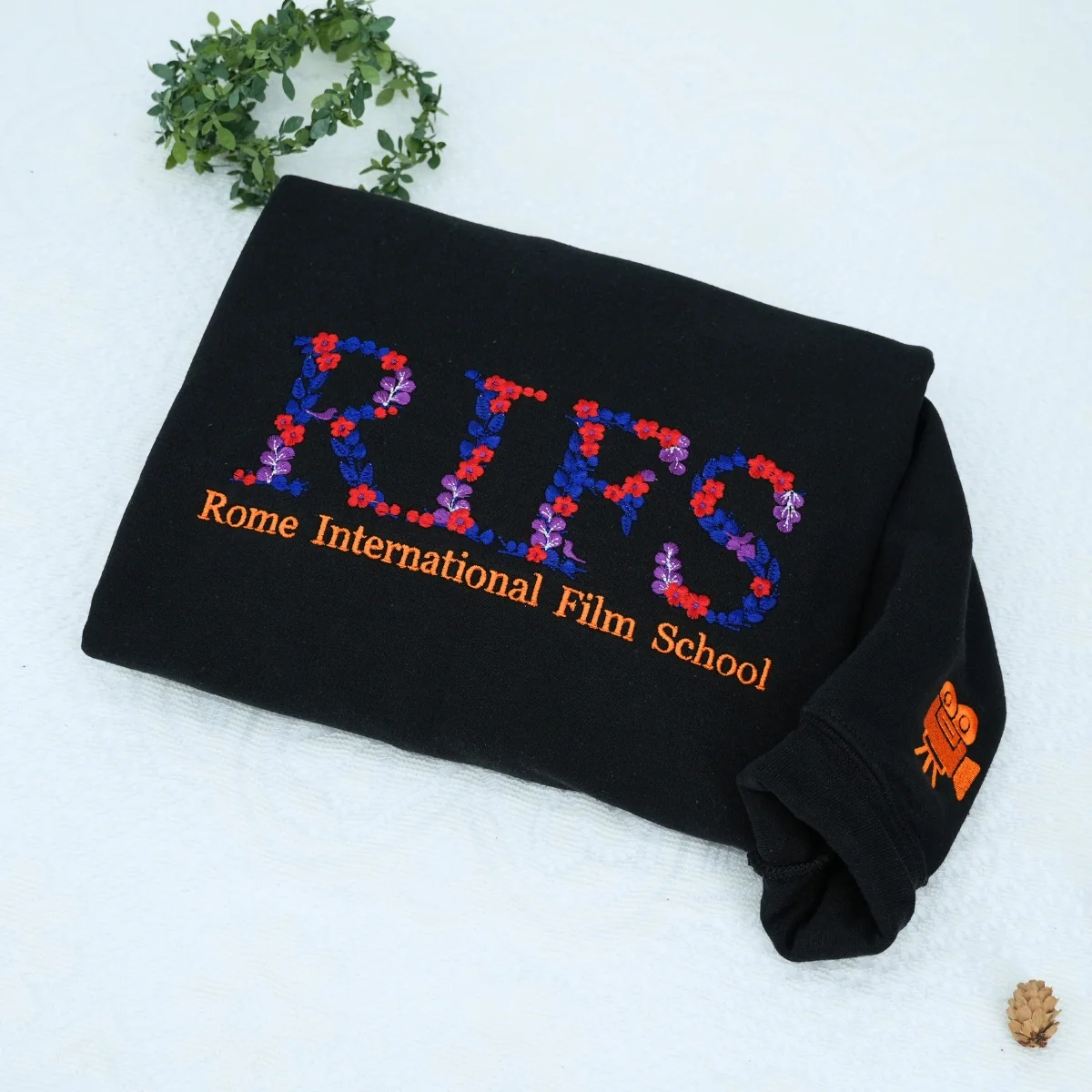 Custom School Hoodies - Floral Embroidered University Sweatshirts - Perfect Student Graduation Gift - Image 5